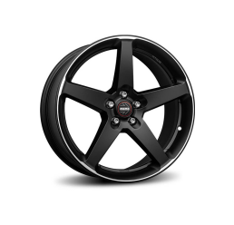 MOMO italy Five matt black polished R18 W8 PCD5x112 ET25 DIA79.6