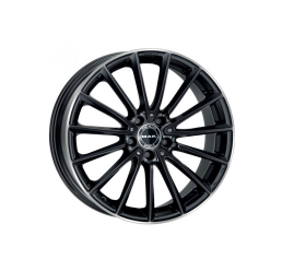Komet gloss black mirror ring