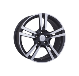 W1054 dull black polished