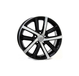 WSP Italy W460 glossy black polished R16 W6.5 PCD5x112 ET54 DIA57.1