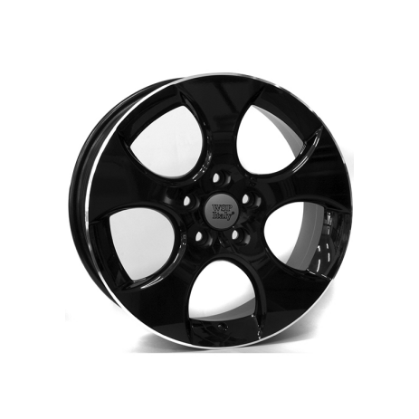W444 glossy black lip polished - фото 1