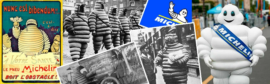 Колаж Michelin: вінтажний постер