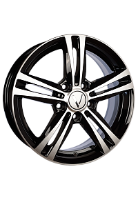 Купить шины Vector B217 Алмаз черный ... R16 W6.0 PCD5x112 ET48 DIA57.1