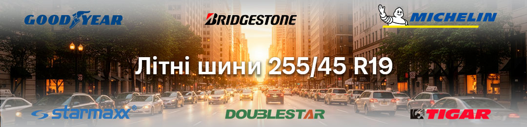 Літні шини 255 45 19